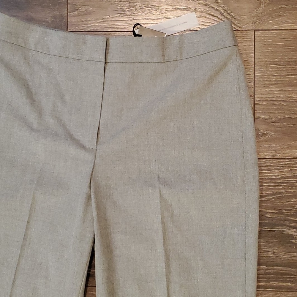❤ NWT! TALBOTS HIGH RISE HERITAGE SLIM STRAIGHT CROP PANTS / TROUSERS, 4 (27) - Picture 2 of 5